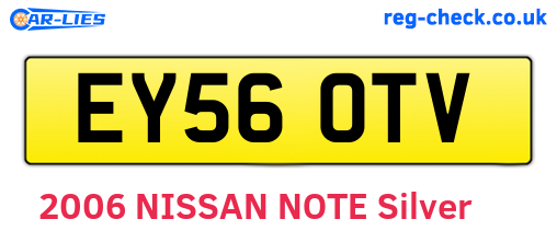 EY56OTV are the vehicle registration plates.