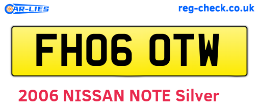 FH06OTW are the vehicle registration plates.