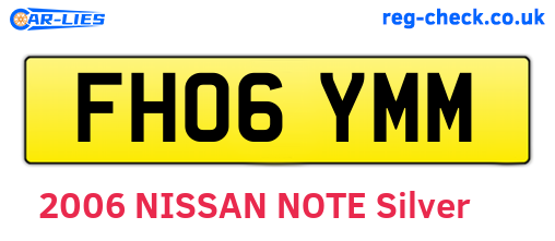 FH06YMM are the vehicle registration plates.
