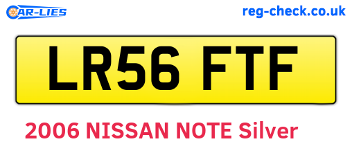 LR56FTF are the vehicle registration plates.
