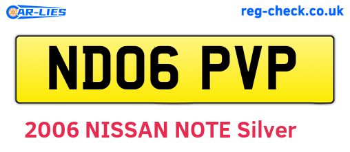 ND06PVP are the vehicle registration plates.