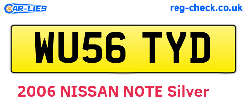 WU56TYD are the vehicle registration plates.