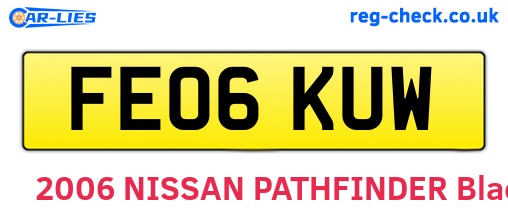 FE06KUW are the vehicle registration plates.
