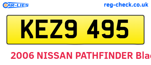 KEZ9495 are the vehicle registration plates.