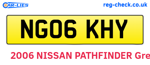 NG06KHY are the vehicle registration plates.