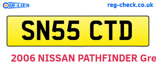 SN55CTD are the vehicle registration plates.