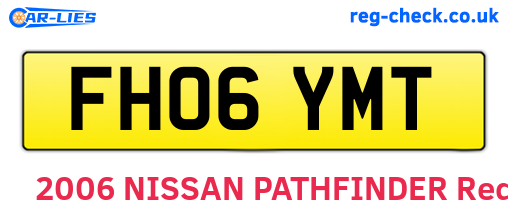 FH06YMT are the vehicle registration plates.