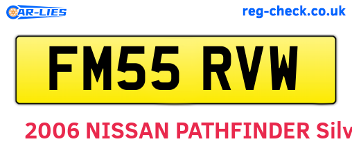 FM55RVW are the vehicle registration plates.