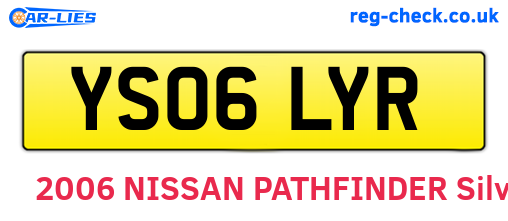 YS06LYR are the vehicle registration plates.