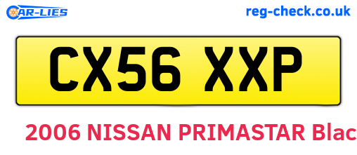 CX56XXP are the vehicle registration plates.