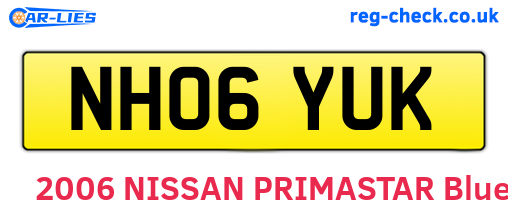 NH06YUK are the vehicle registration plates.