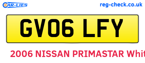 GV06LFY are the vehicle registration plates.