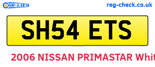 SH54ETS are the vehicle registration plates.