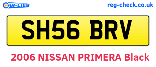 SH56BRV are the vehicle registration plates.