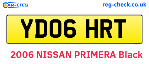 YD06HRT are the vehicle registration plates.