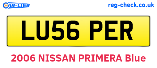 LU56PER are the vehicle registration plates.