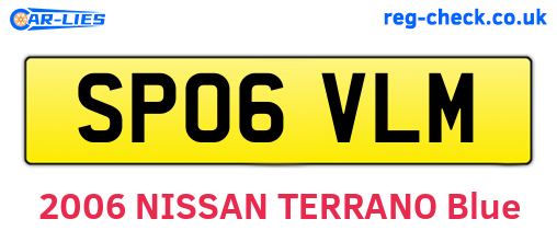 SP06VLM are the vehicle registration plates.