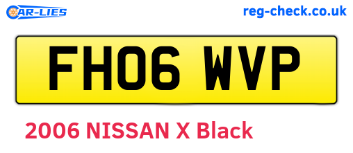 FH06WVP are the vehicle registration plates.