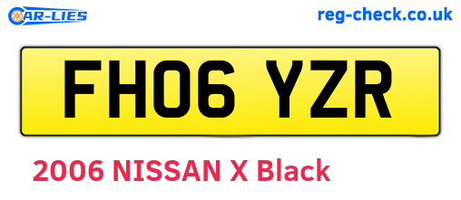 FH06YZR are the vehicle registration plates.