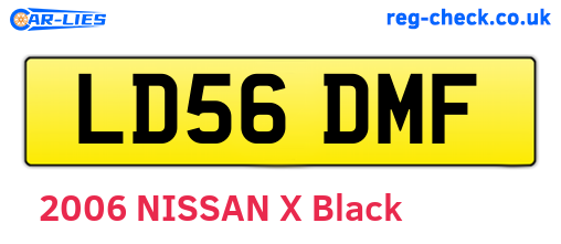LD56DMF are the vehicle registration plates.