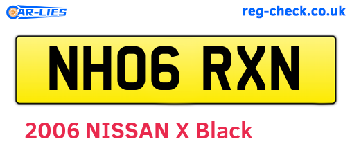 NH06RXN are the vehicle registration plates.
