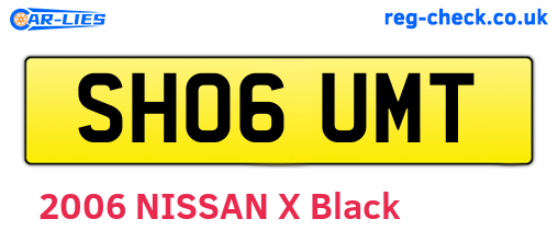 SH06UMT are the vehicle registration plates.