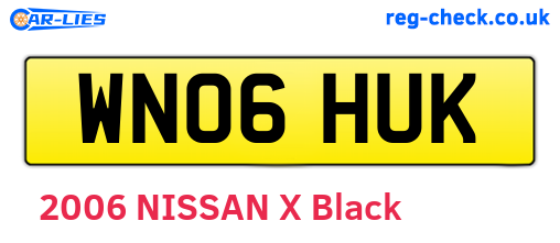 WN06HUK are the vehicle registration plates.