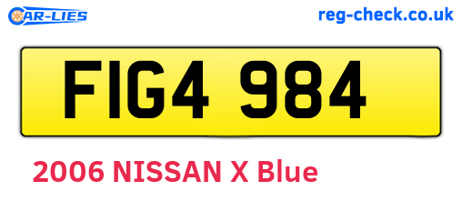 FIG4984 are the vehicle registration plates.