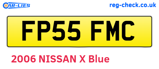 FP55FMC are the vehicle registration plates.