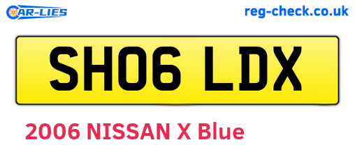 SH06LDX are the vehicle registration plates.