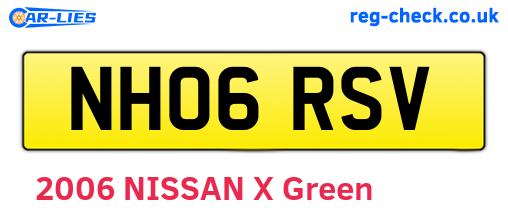 NH06RSV are the vehicle registration plates.