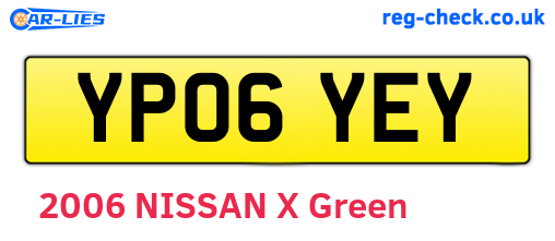 YP06YEY are the vehicle registration plates.