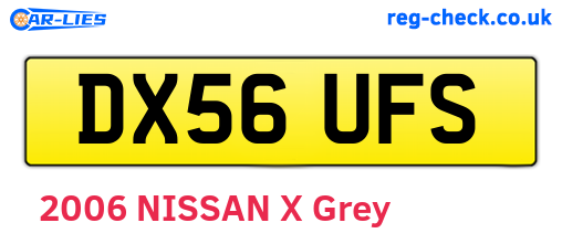 DX56UFS are the vehicle registration plates.