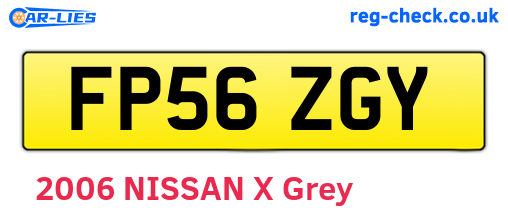 FP56ZGY are the vehicle registration plates.