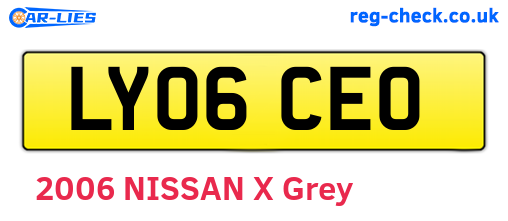 LY06CEO are the vehicle registration plates.
