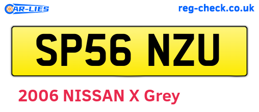 SP56NZU are the vehicle registration plates.