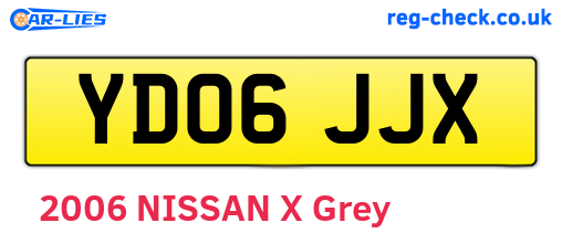 YD06JJX are the vehicle registration plates.