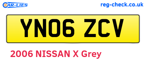 YN06ZCV are the vehicle registration plates.