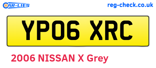 YP06XRC are the vehicle registration plates.