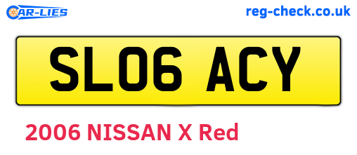 SL06ACY are the vehicle registration plates.