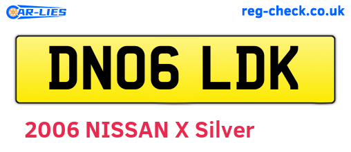 DN06LDK are the vehicle registration plates.
