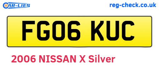 FG06KUC are the vehicle registration plates.
