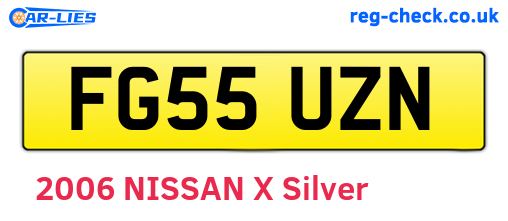 FG55UZN are the vehicle registration plates.