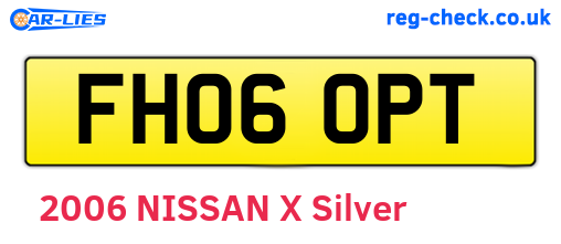 FH06OPT are the vehicle registration plates.