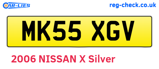MK55XGV are the vehicle registration plates.