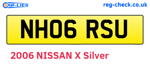 NH06RSU are the vehicle registration plates.