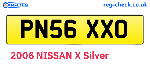 PN56XXO are the vehicle registration plates.