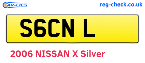 S6CNL are the vehicle registration plates.
