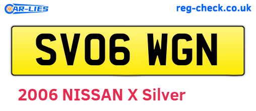 SV06WGN are the vehicle registration plates.