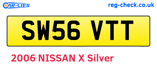 SW56VTT are the vehicle registration plates.